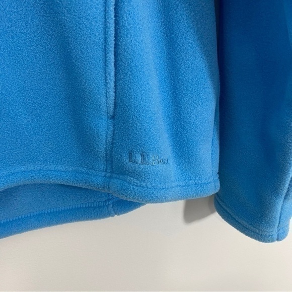 L.L. Bean Vintage Blue Pullover Fleece Snap Jacket Large‎ - Picture 4 of 9